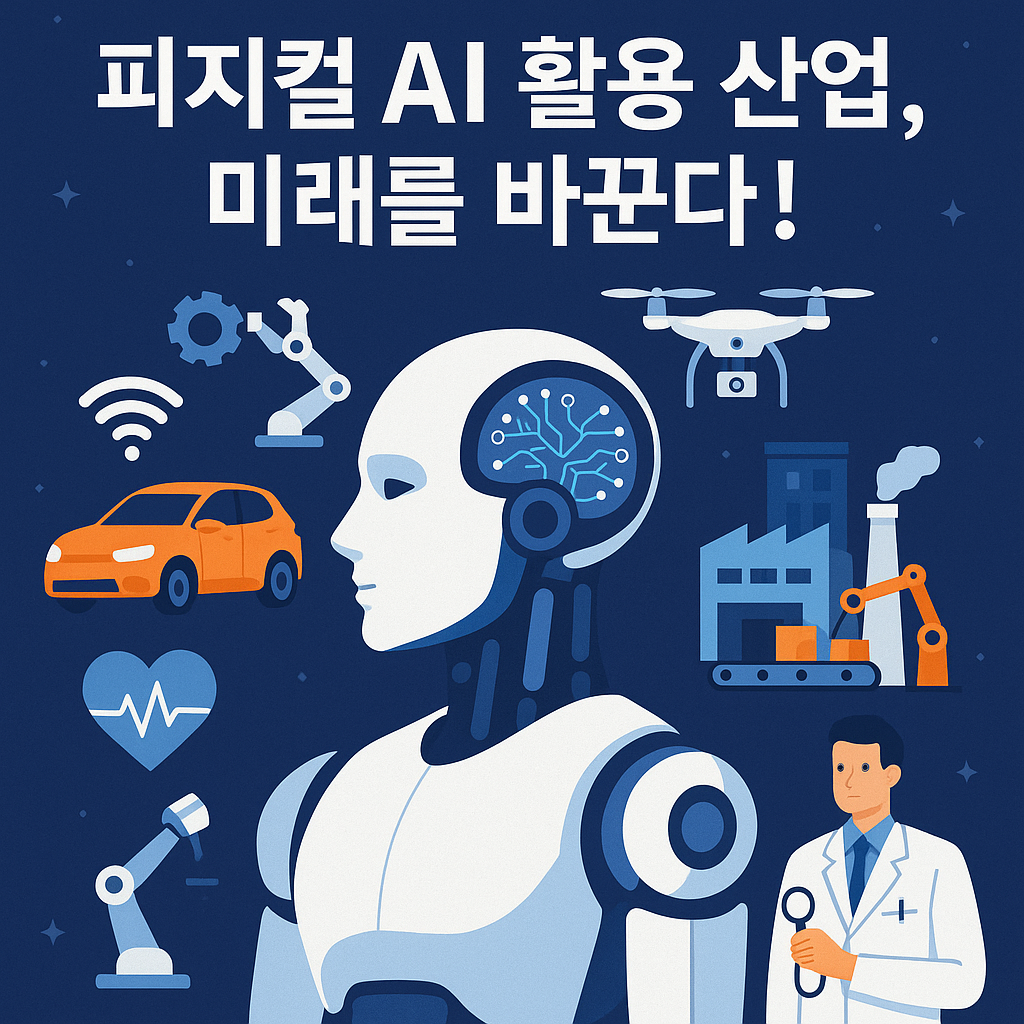 Illustration of 피지컬 AI 활용 산업 5가지, 미래를 바꾼다!