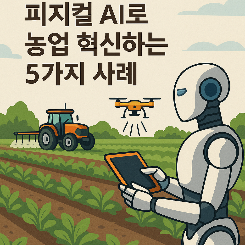 Illustration of 피지컬 AI로 농업 혁신하는 5가지 사례!