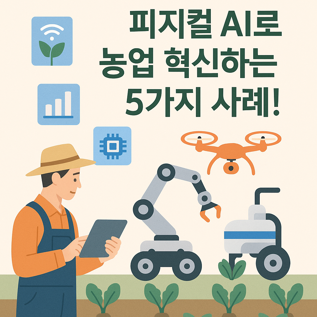 피지컬 AI 농업 혁신: 스마트 영농과 생산성 극대화를 위한 5가지 전문 사례 가이드