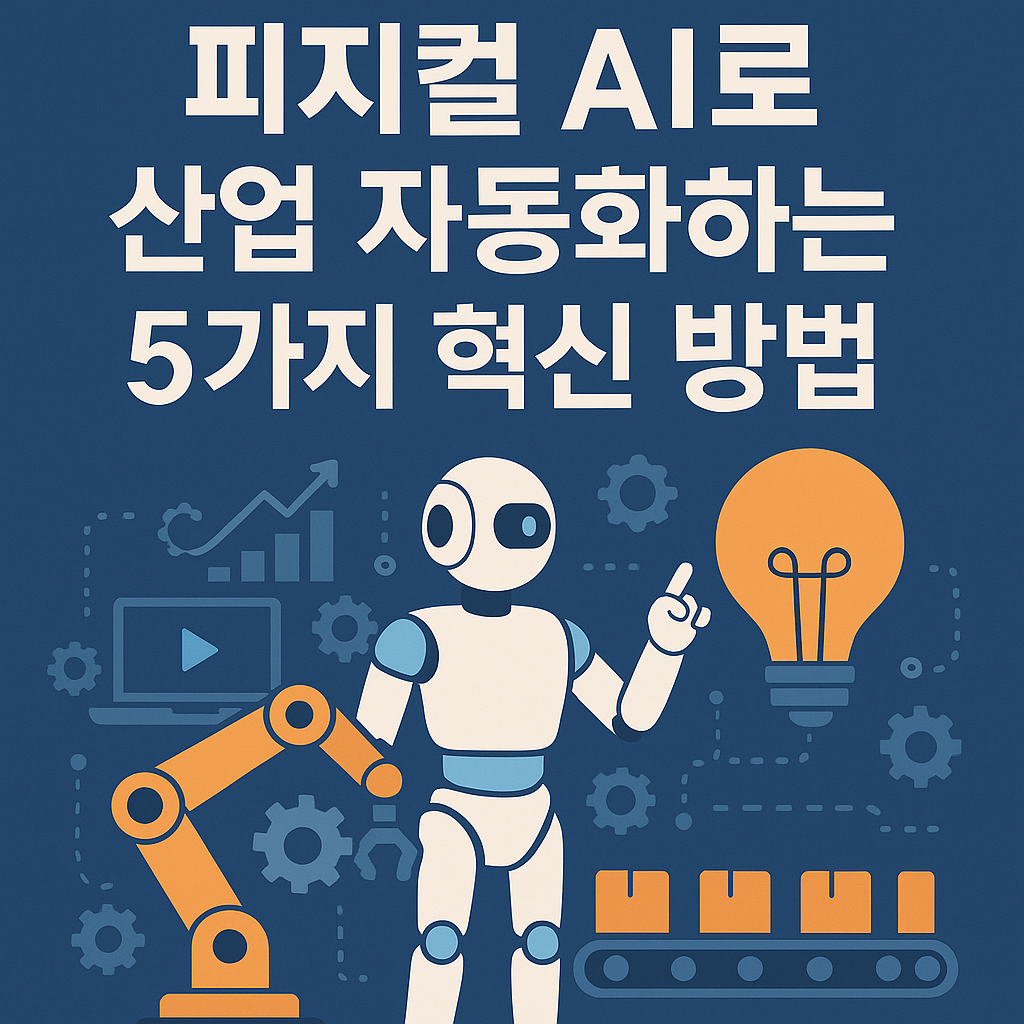 Illustration of 피지컬 AI로 산업 자동화하는 5가지 혁신 방법
