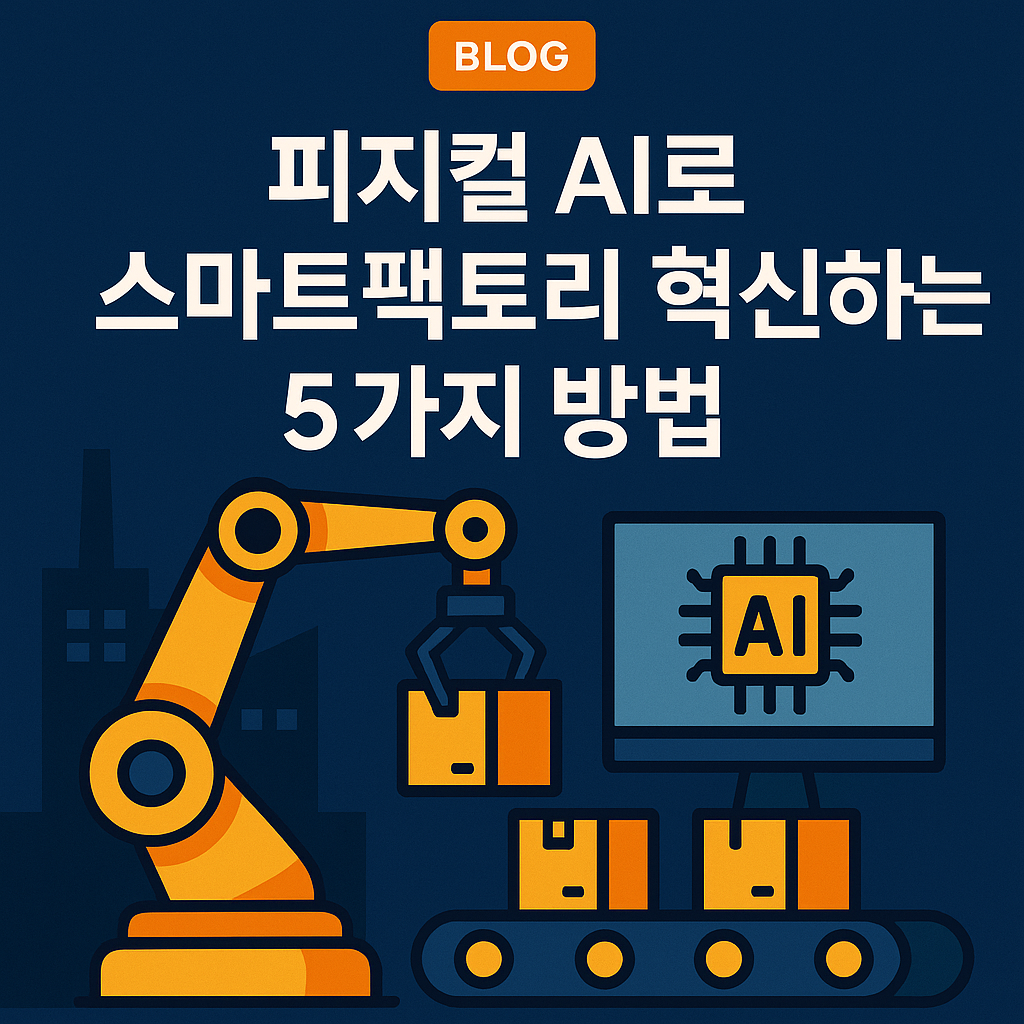 스마트팩토리 혁신: 피지컬 AI로 제조 경쟁력을 높이는 5가지 방법