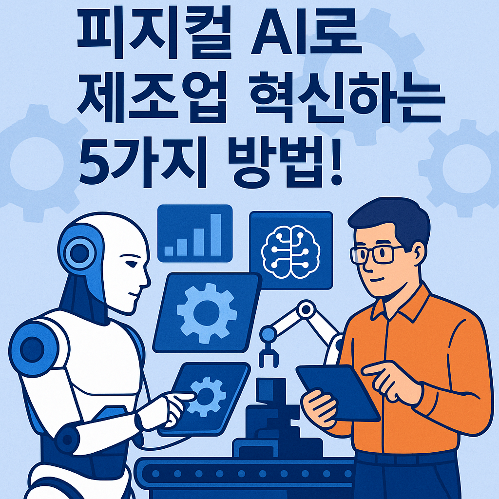피지컬 AI 제조업 혁신: 스마트 공장의 효율을 극대화하는 5가지 공학적 전략