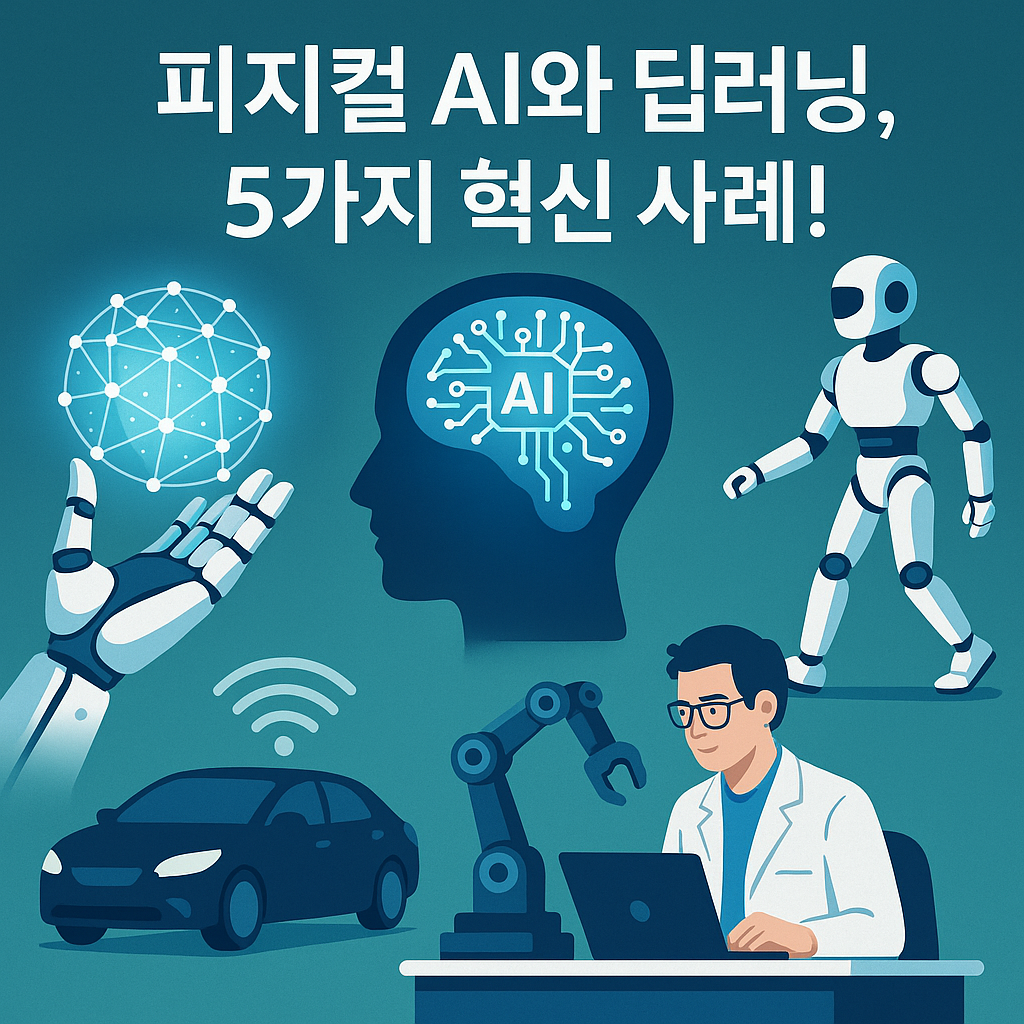 Illustration of 피지컬 AI와 딥러닝, 5가지 혁신 사례!