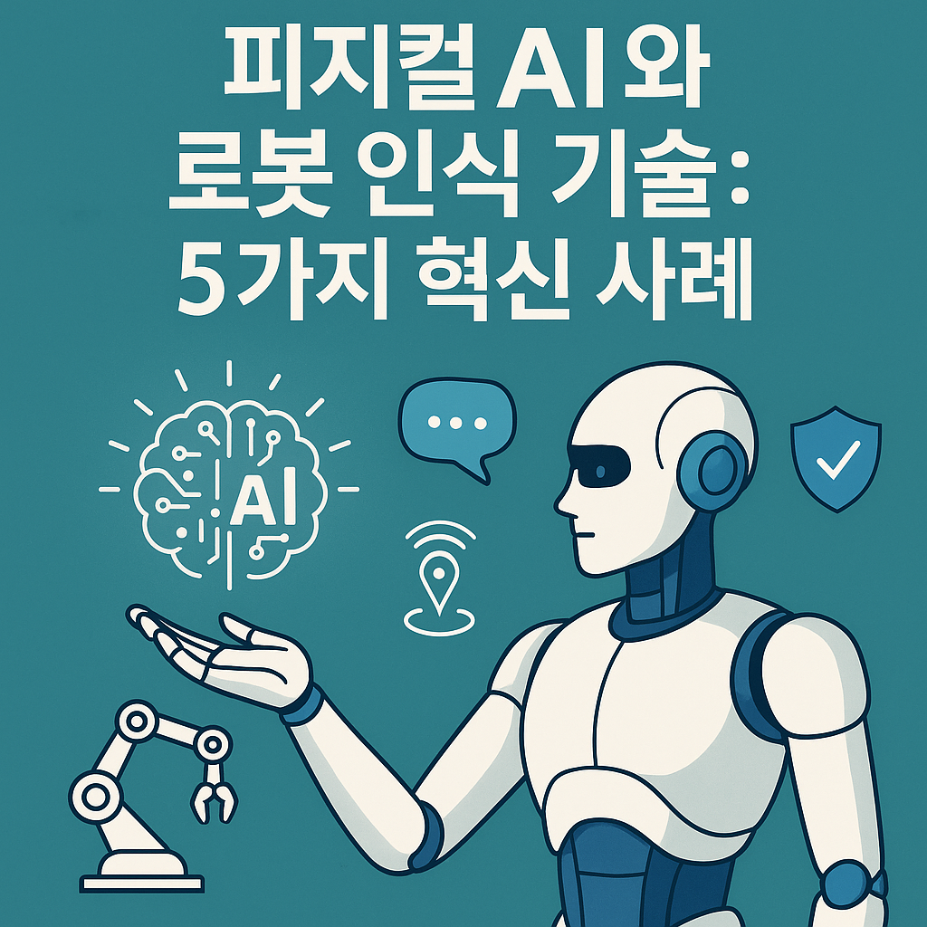 Illustration of 피지컬 AI와 로봇 인식 기술: 5가지 혁신 사례