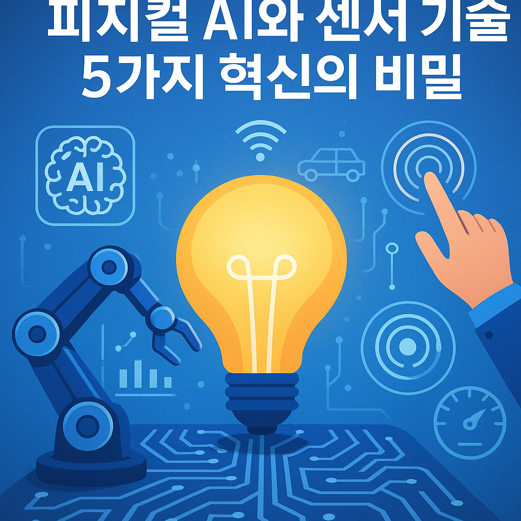 피지컬 AI 센서 기술: 지능형 시스템의 감각 혁신을 이끄는 5가지 공학적 비밀