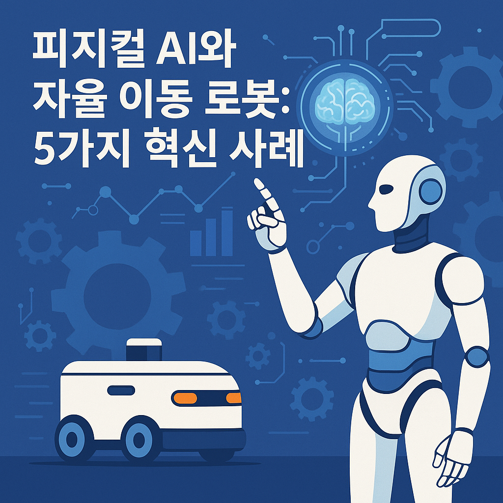 Illustration of 피지컬 AI와 자율 이동 로봇: 5가지 혁신 사례