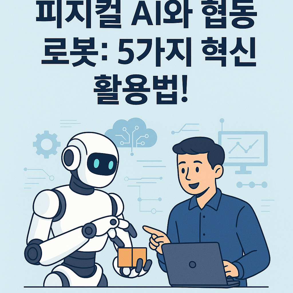 Illustration of 피지컬 AI와 협동 로봇: 5가지 혁신적 활용법!