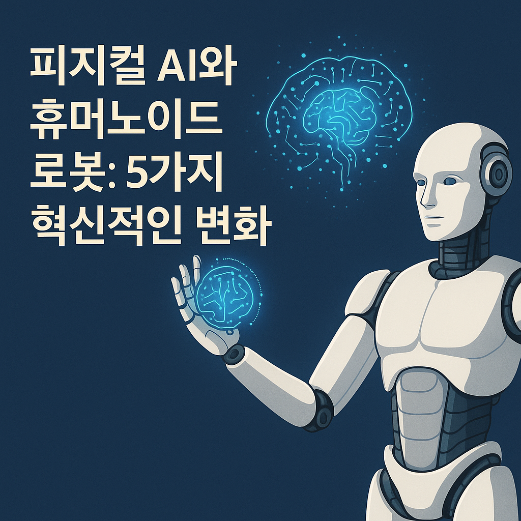 Illustration of 피지컬 AI와 휴머노이드 로봇: 5가지 혁신적인 변화