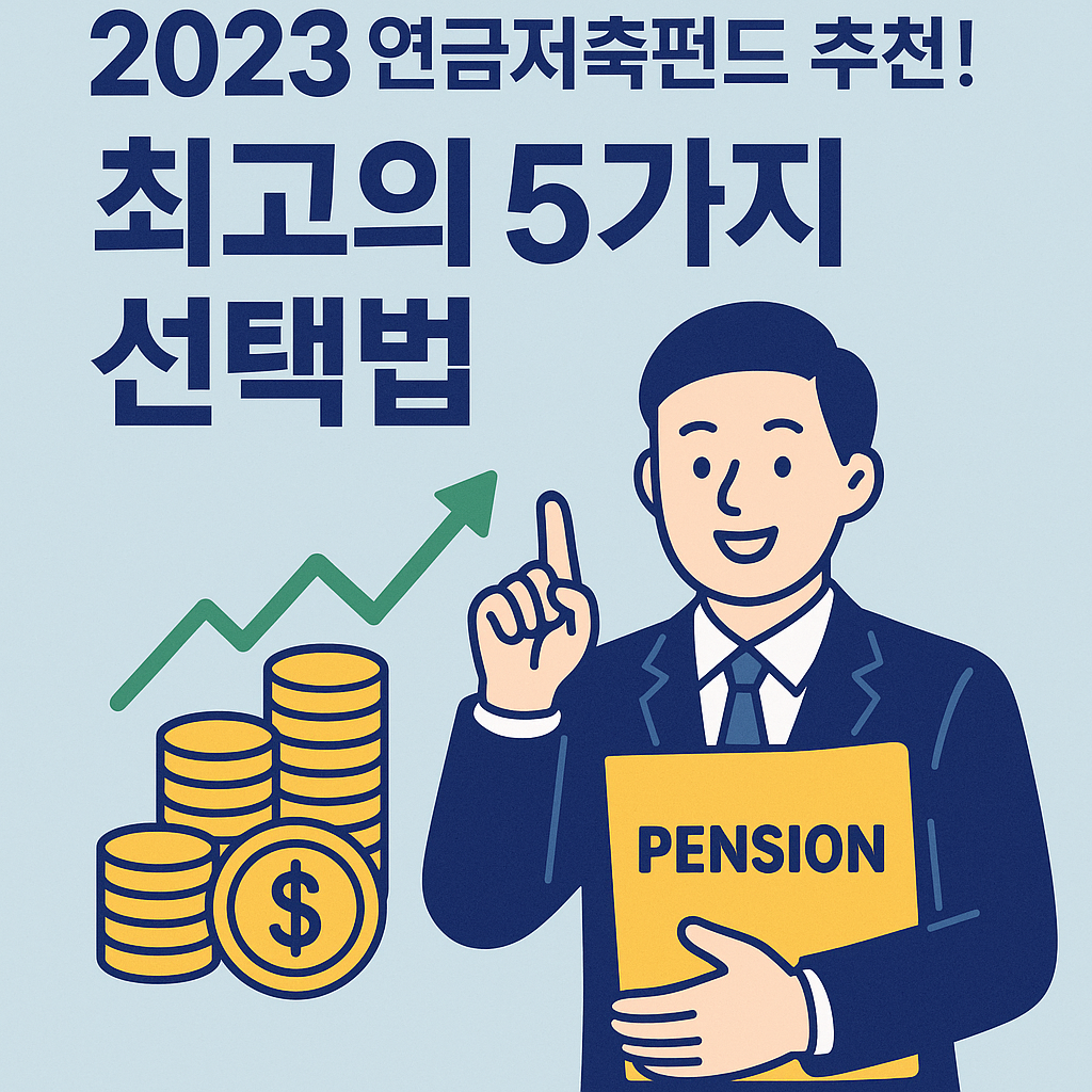 Illustration of 2023 연금저축펀드 추천! 최고의 5가지 선택법