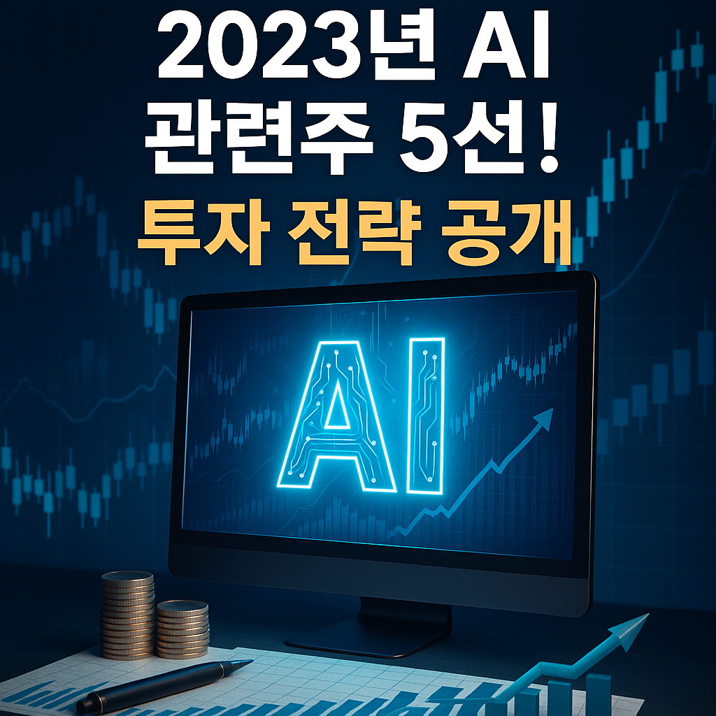 Illustration of 2023년 AI 관련주 5선! 투자 전략 공개