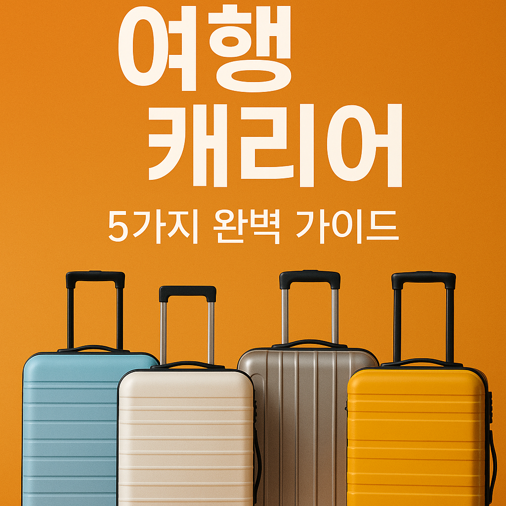Illustration of 2023년 여행 캐리어 추천 5가지 완벽 가이드