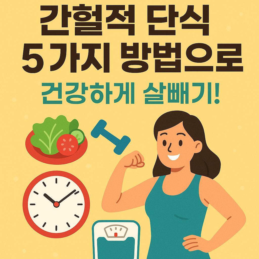 간헐적 단식 5가지 방법으로 건강하게 살빼기!