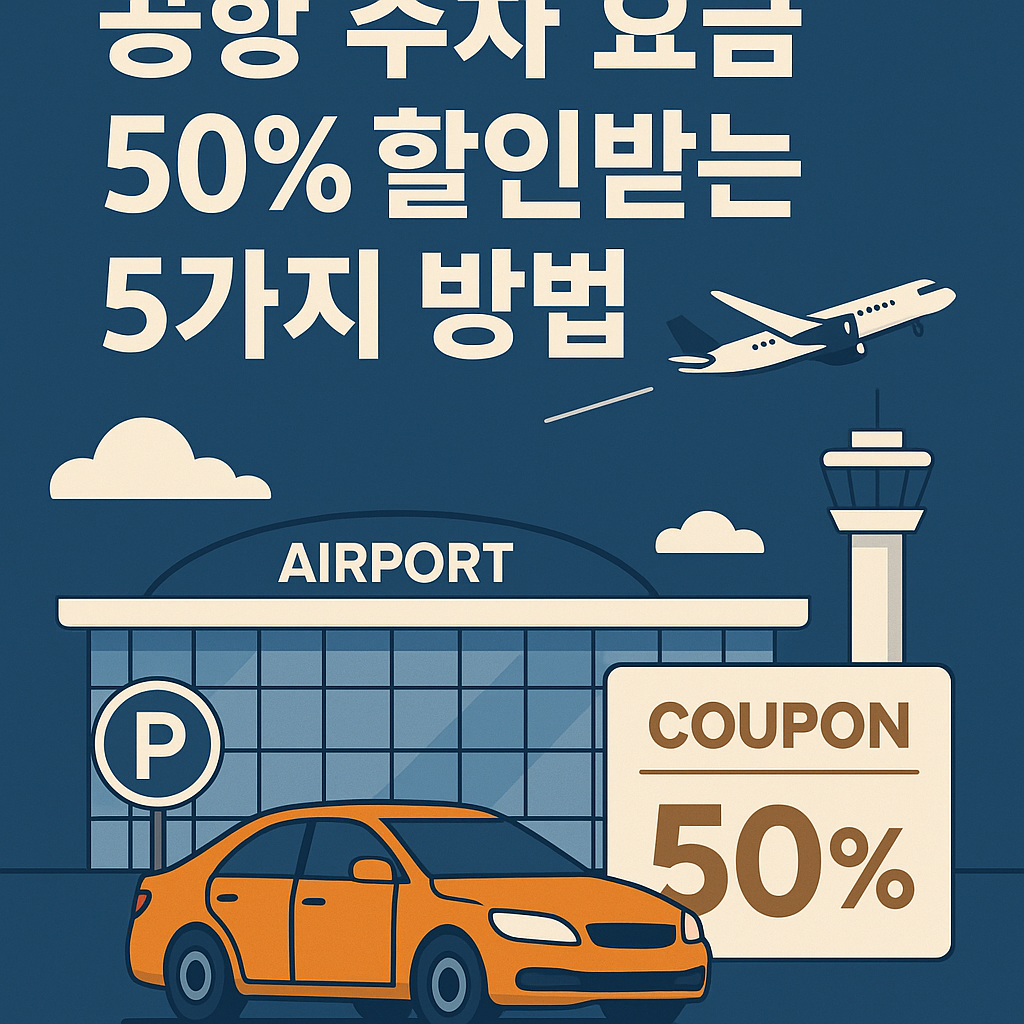 공항 주차 요금 50% 할인받는 5가지 방법