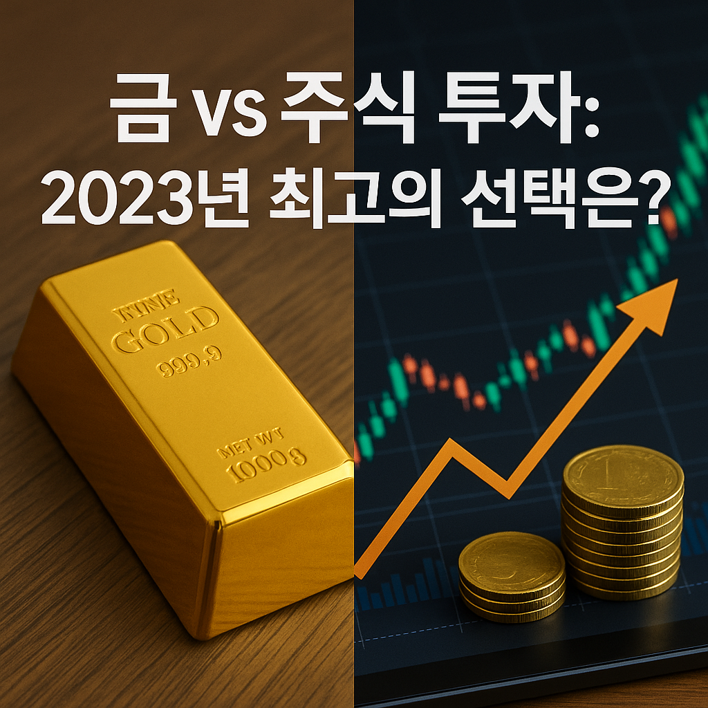 Illustration of 금 vs 주식 투자: 2023년 최고의 선택은?