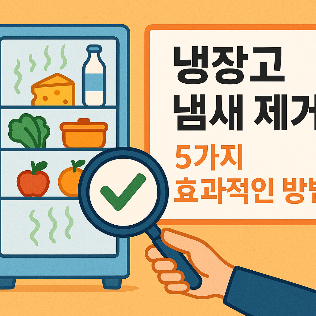 냉장고 냄새 제거 5가지 효과적인 방법!