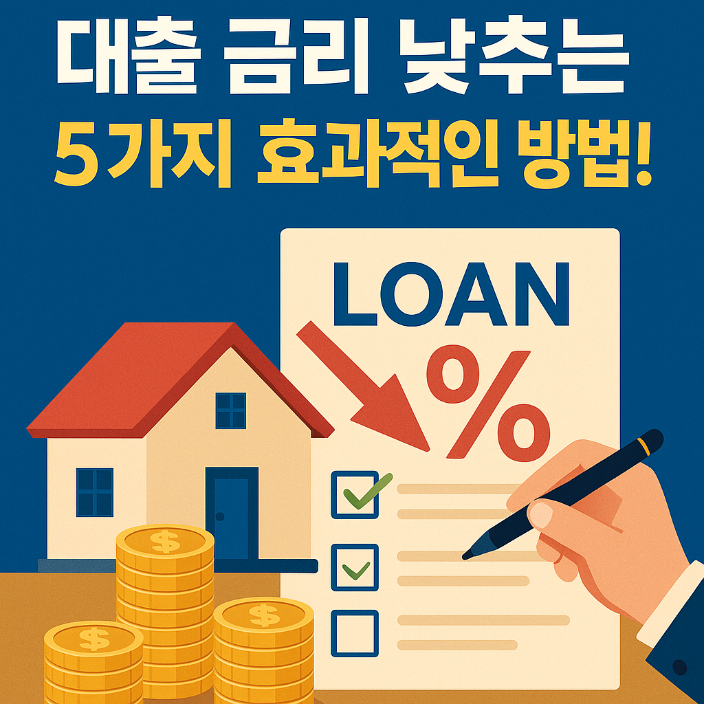 대출 금리 낮추는 방법 5가지: 이자 비용 절감을 위한 금융 공학적 접근