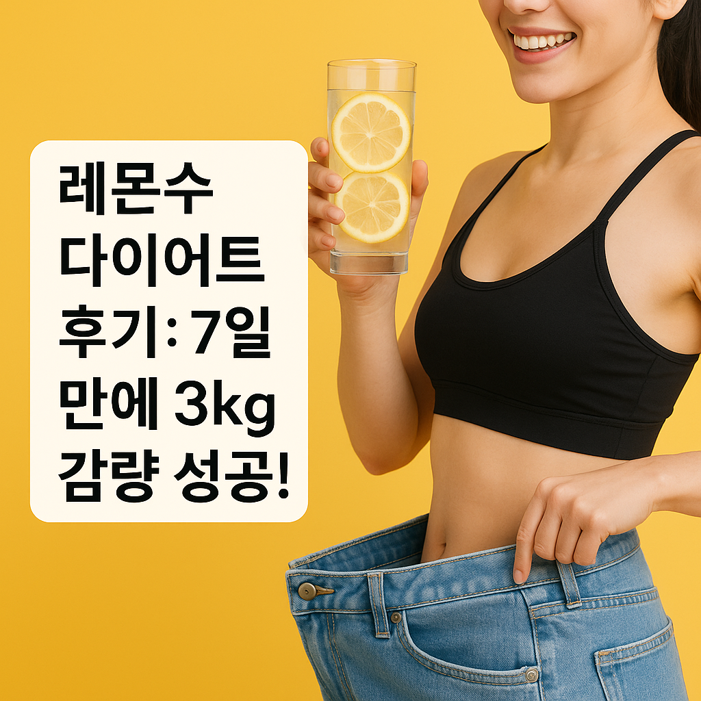 레몬수 다이어트 후기: 7일 만에 3kg 감량 성공!