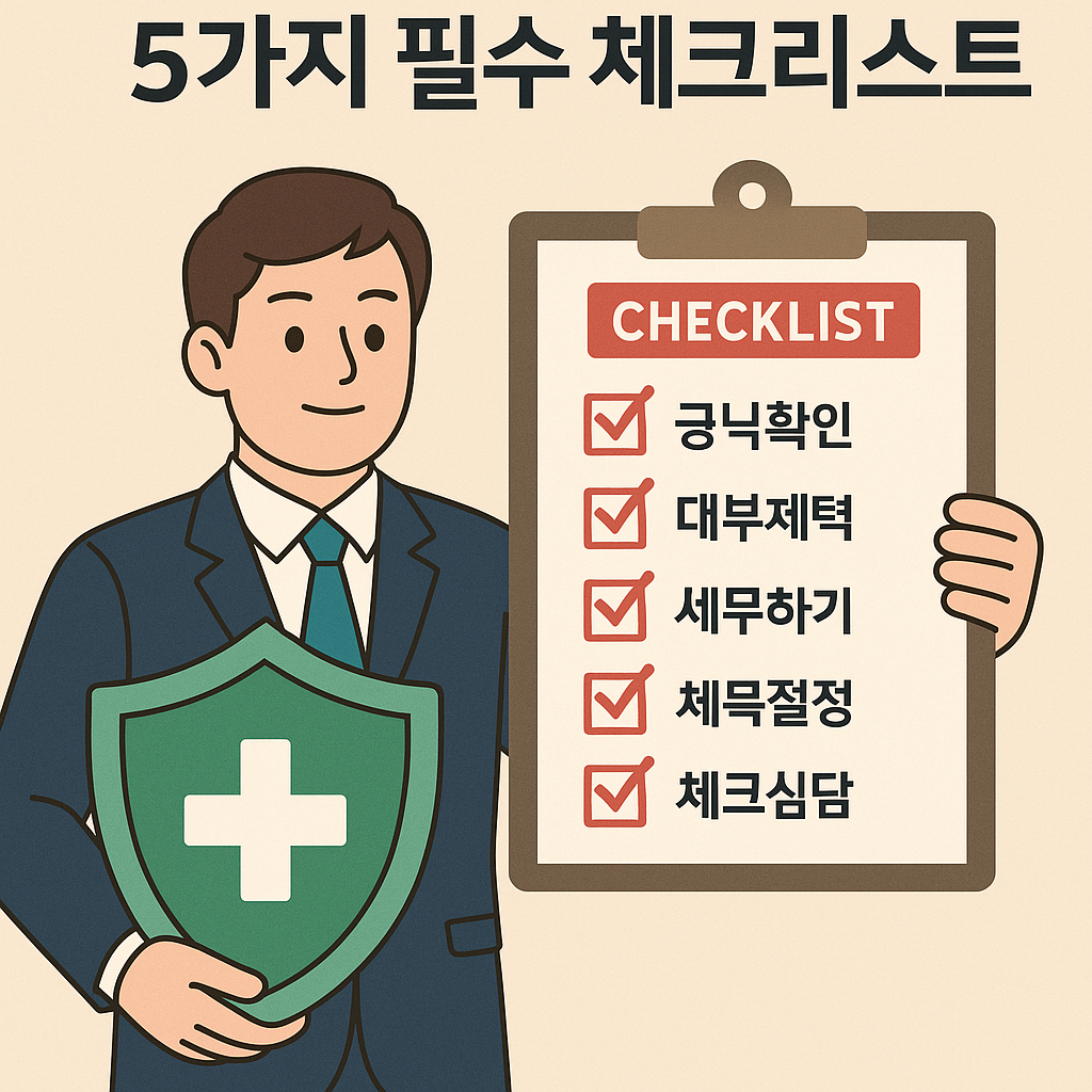 Illustration of 보험 가입 전 반드시 확인해야 할 5가지 필수 체크리스트