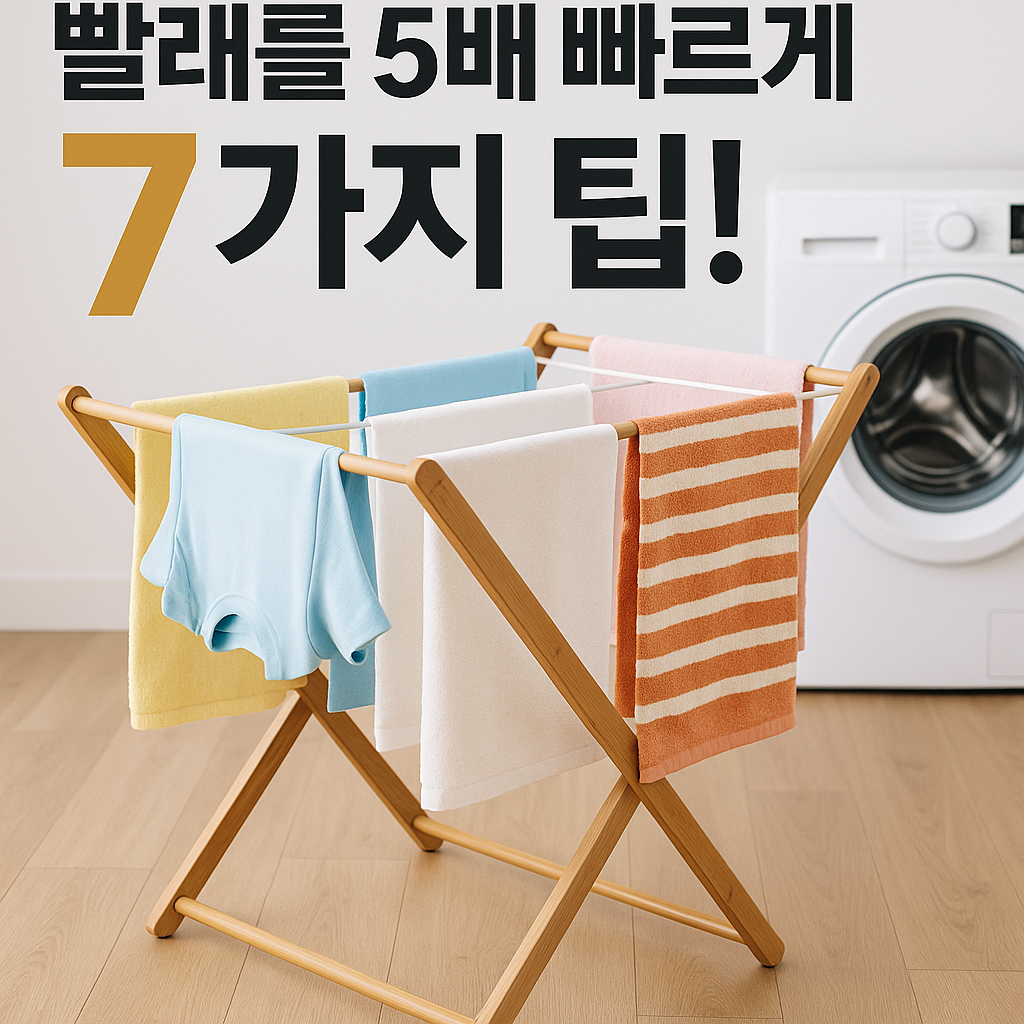 빨래를 5배 빠르게 말리는 7가지 팁!