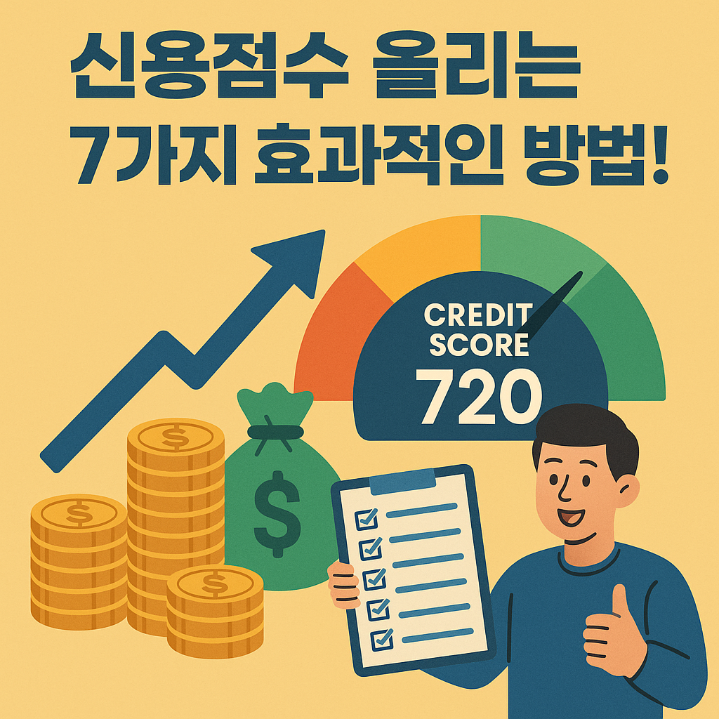 신용점수 올리는 방법 7가지: 신용 등급 체계 이해와 전략적 관리론