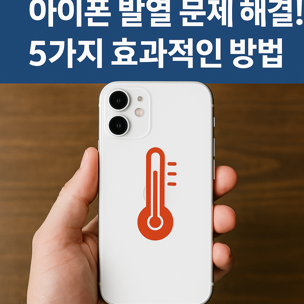 Illustration of 아이폰 발열 문제 해결! 5가지 효과적인 방법