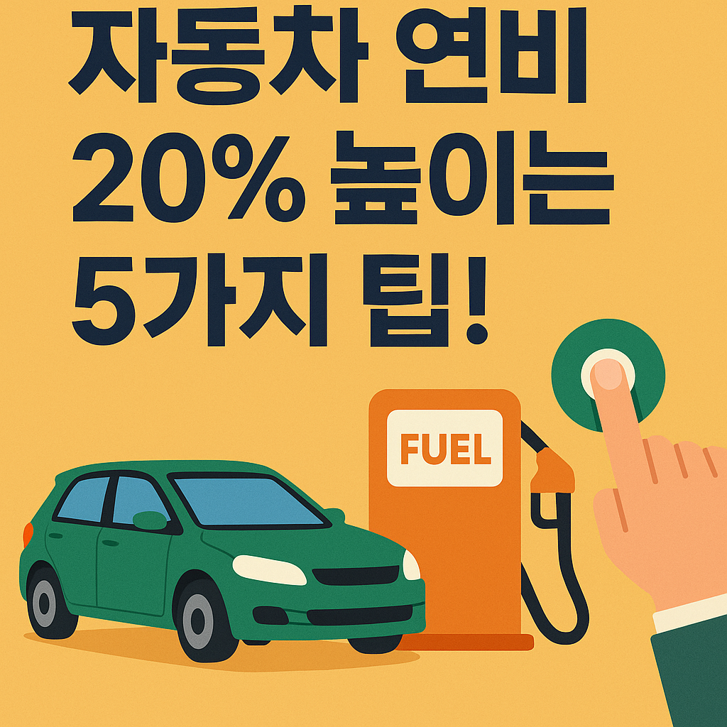 자동차 연비 20% 높이는 5가지 팁!