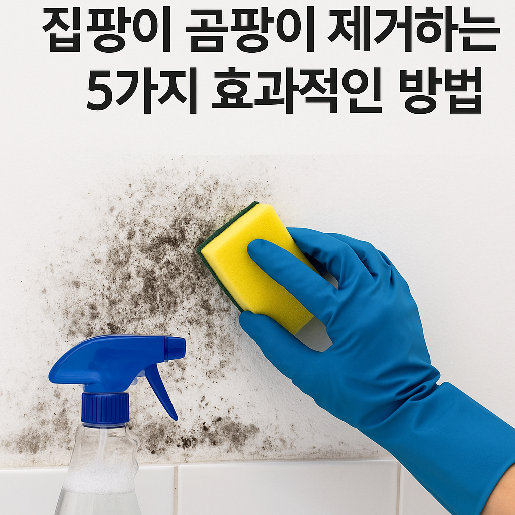 Illustration of 집에서 곰팡이 제거하는 5가지 효과적인 방법