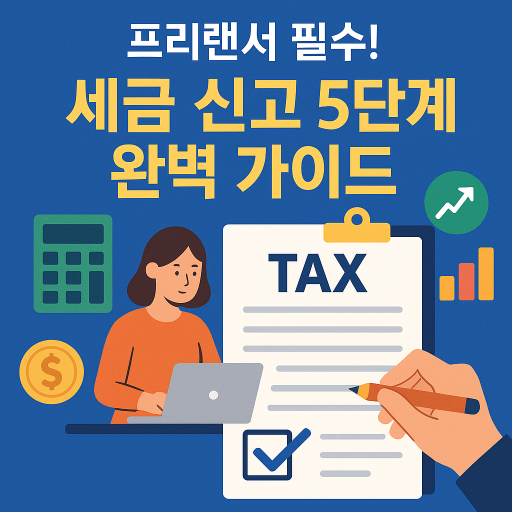 프리랜서 필수! 세금 신고 5단계 완벽 가이드