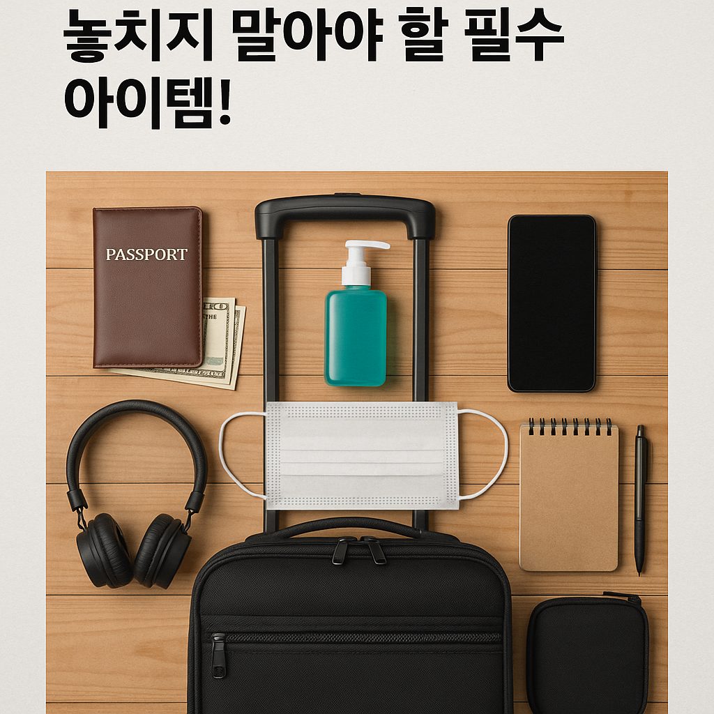 Illustration of 해외 출장 준비물 10가지, 놓치지 말아야 할 필수 아이템!