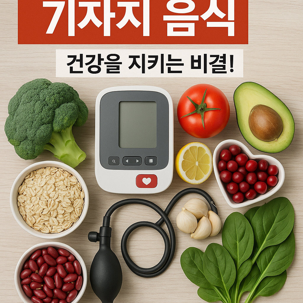 Illustration of 혈압 낮추는 7가지 음식, 건강을 지키는 비결!