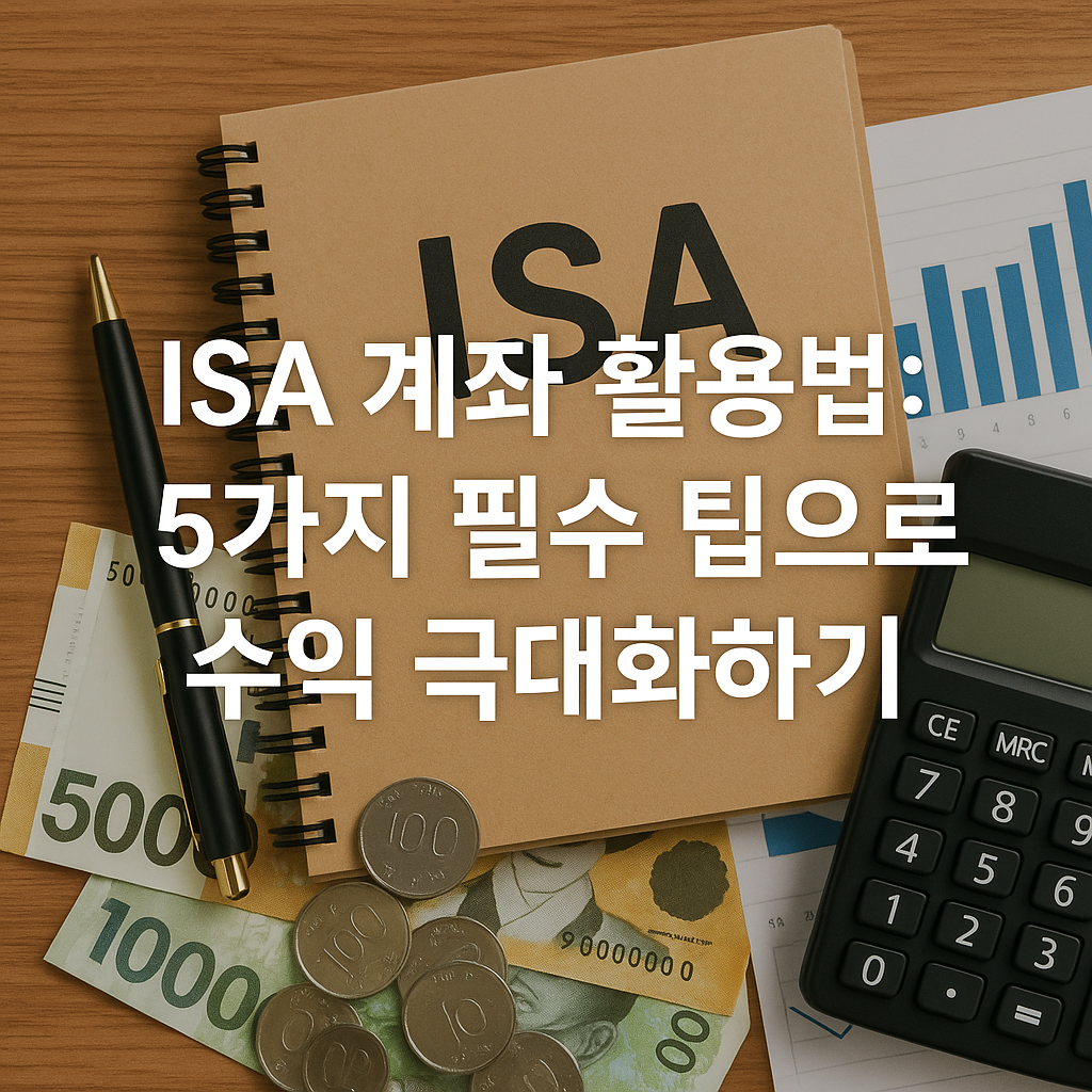 Illustration of ISA 계좌 활용법: 5가지 필수 팁으로 수익 극대화하기